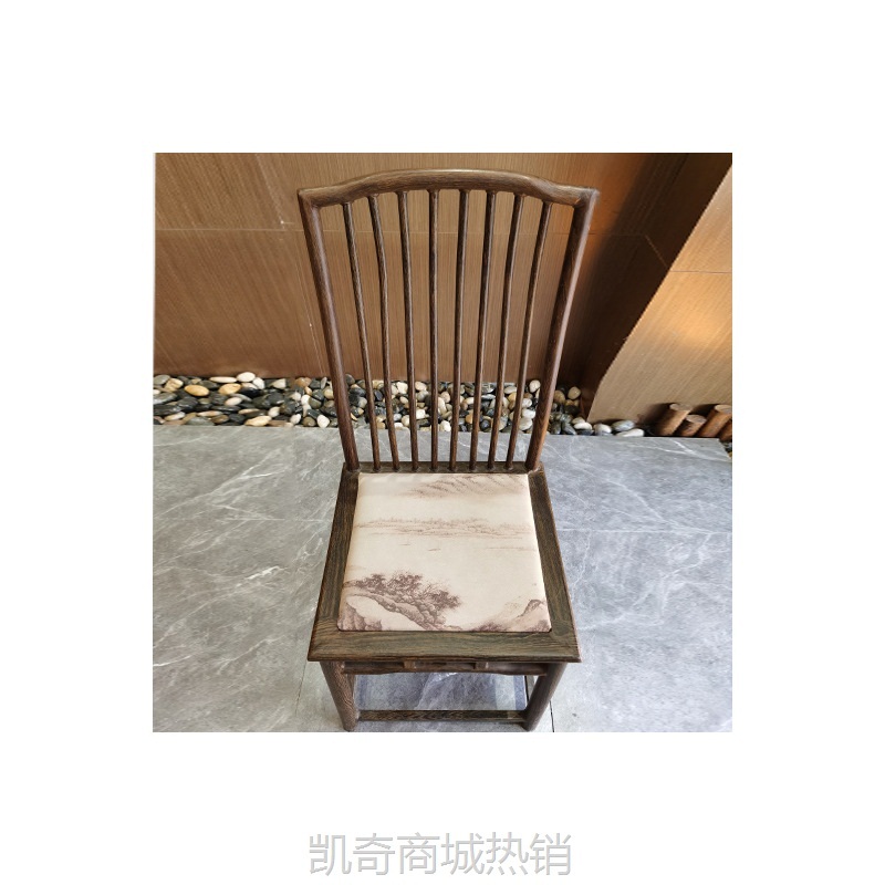 【♥首购1元♥】厂家自营休闲连锁酒店豪华餐厅椅铁艺软包仿木纹餐椅餐饮家具厂