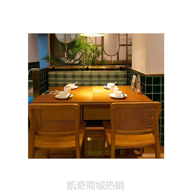 【♥首购1元♥】佛山厂家直营批发休闲实木中式餐厅餐馆卡座沙发餐饮桌椅组合套装