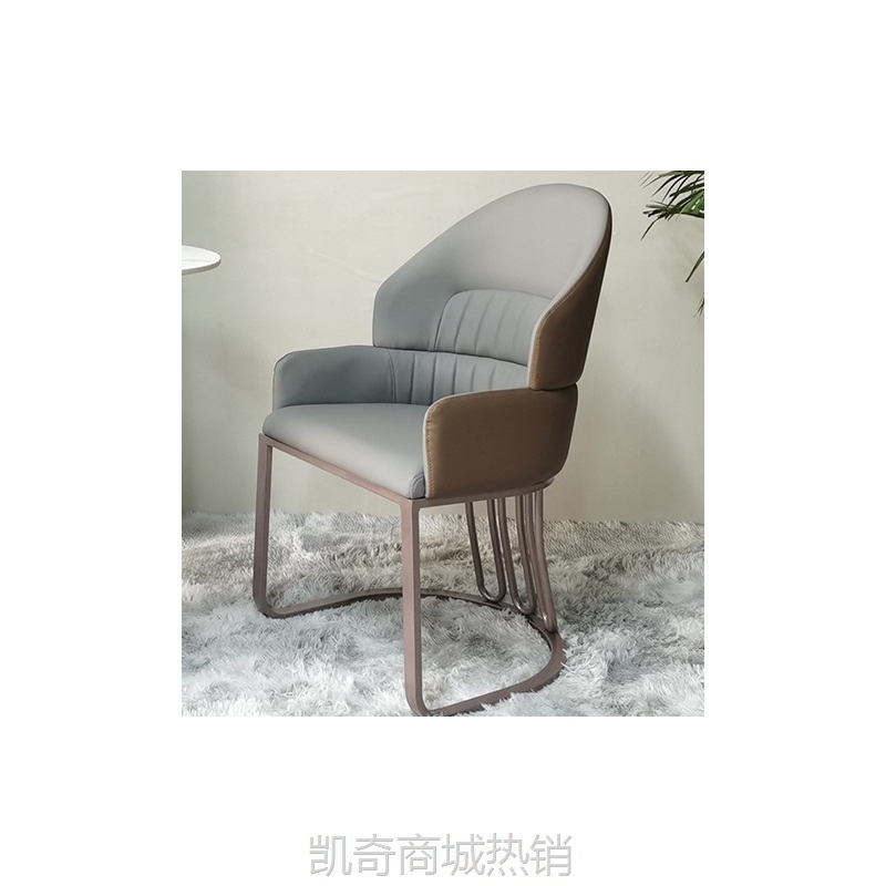 【♥首购1元♥】厂家自营灰色简约酒店连锁餐厅包间椅铁艺软包舒适餐椅餐饮家具厂
