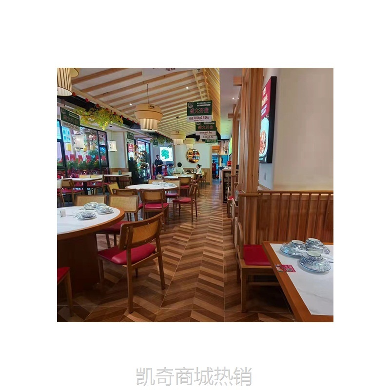 【♥首购1元♥】厂家直营批发休闲中式主题餐厅茶楼餐饮桌椅卡座沙发组合来图可做