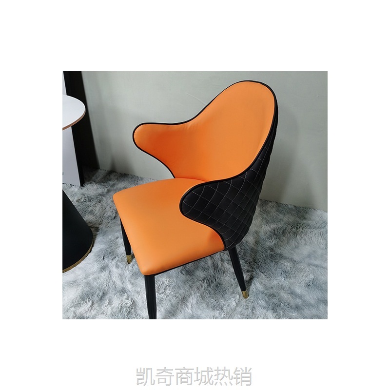 【♥首购1元♥】厂家自营简约轻奢酒店连锁餐厅包间椅铁艺软包舒适餐椅餐饮家具厂