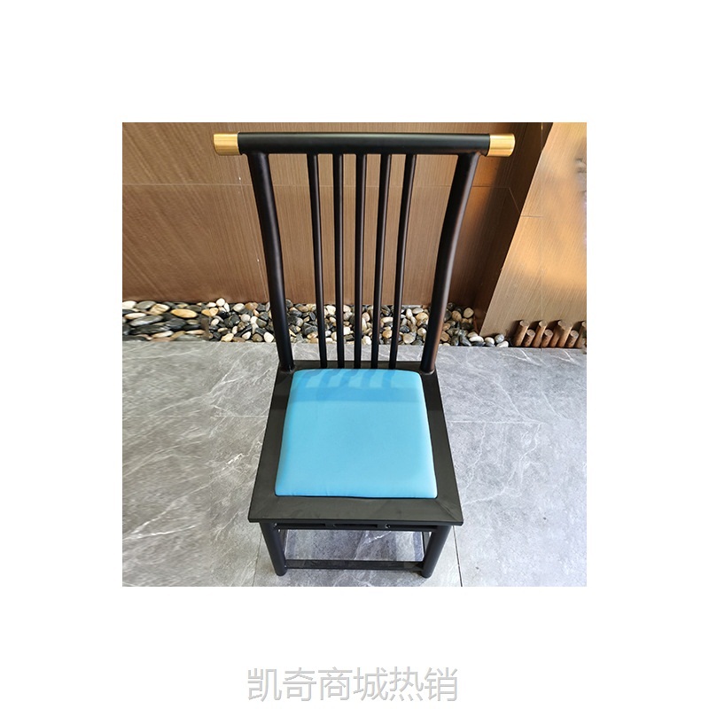 【♥首购1元♥】厂家自营批发中式酒店豪华餐厅椅酒店餐椅铁艺软包餐椅餐饮家具厂