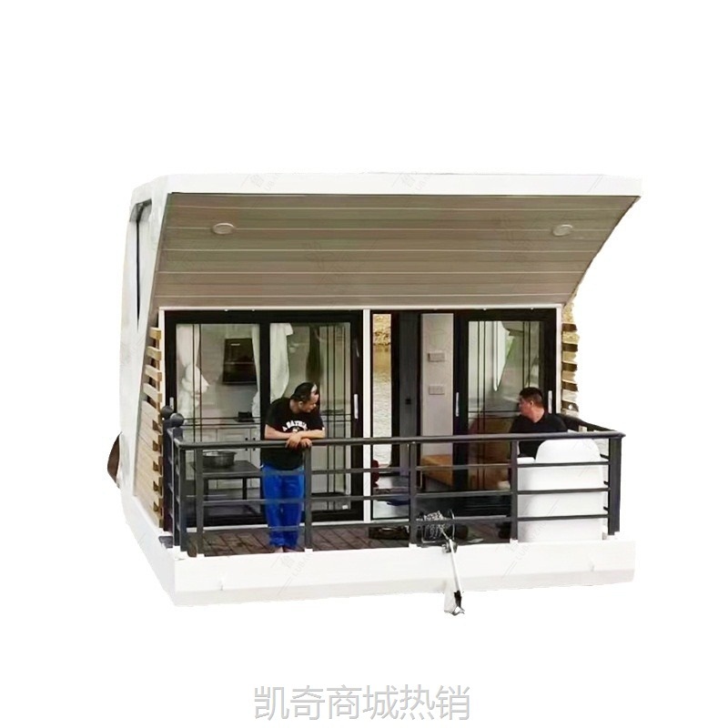 【♥首购1元♥】网红打卡观景水上餐厅 豪华微奢移动酒店宾馆 湖景太空舱漂浮船屋