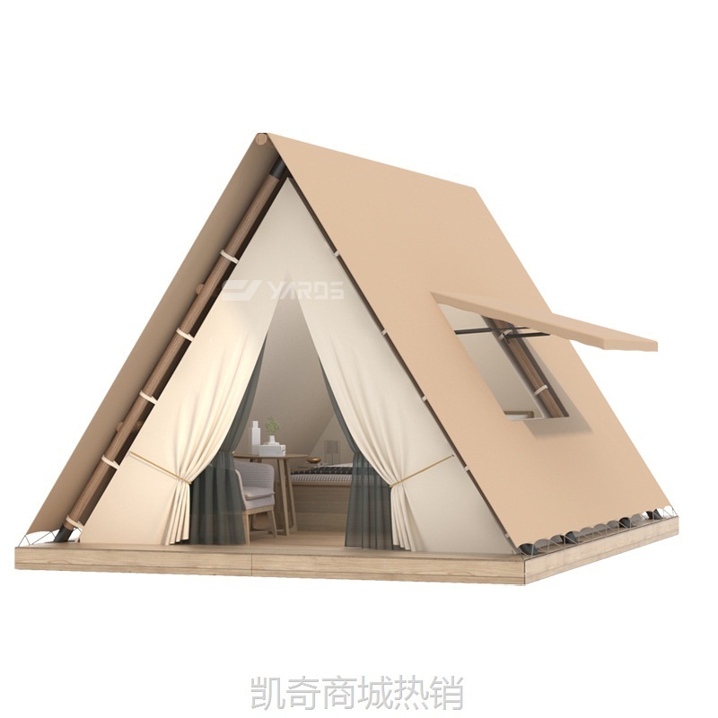 【♥首单299元♥】度假村风景区屋网红打卡木结构篷房A级轻奢酒店营地三角形帐篷