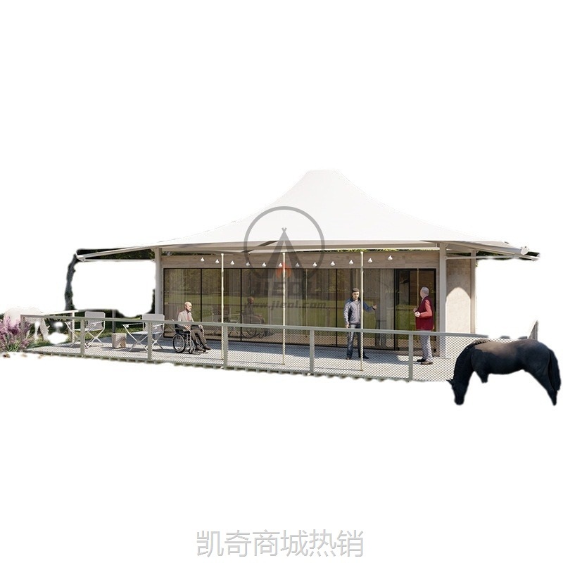 【♥首单299元♥】云南景区旅游酒店帐篷膜尖顶篷房户外帐篷防水防雨酒店帐篷