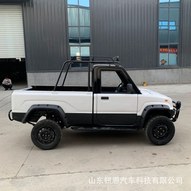 【♥首购299元♥】右舵外贸出口单排电动皮卡四轮车家用大功率客货油电两用