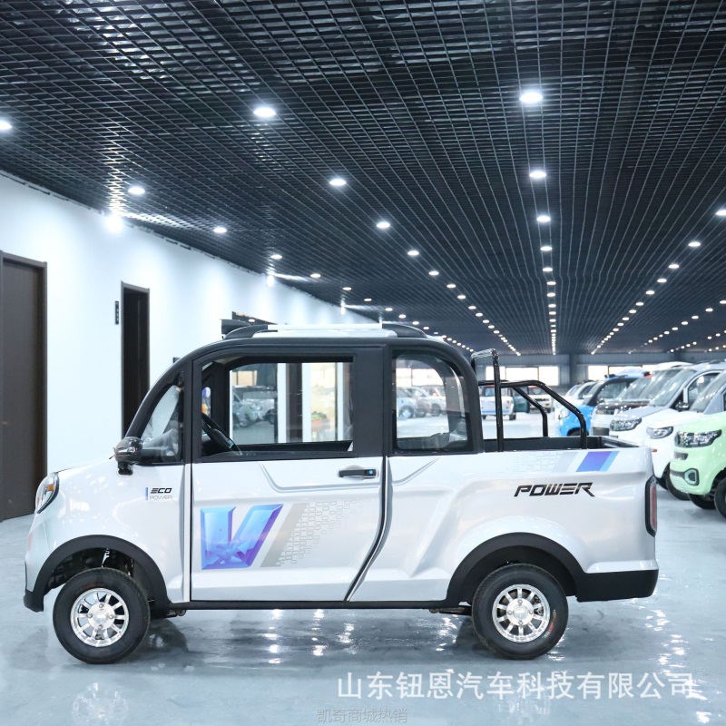 【♥首购299元♥】右舵外贸出口双排电动皮卡四轮车家用大功率客货油电两用电
