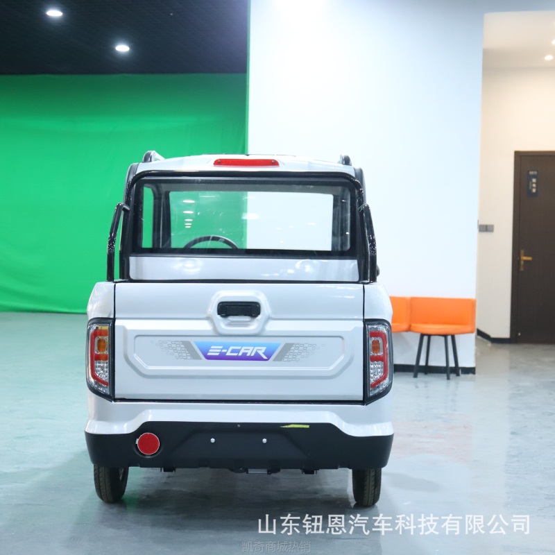 【♥首购299元♥】右舵外贸出口双排电动皮卡四轮车家用大功率客货油电两用电