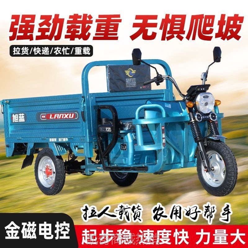 【♥首购299元♥】电动三轮车拉货载重爬坡新款家用国标电瓶车农用电瓶车