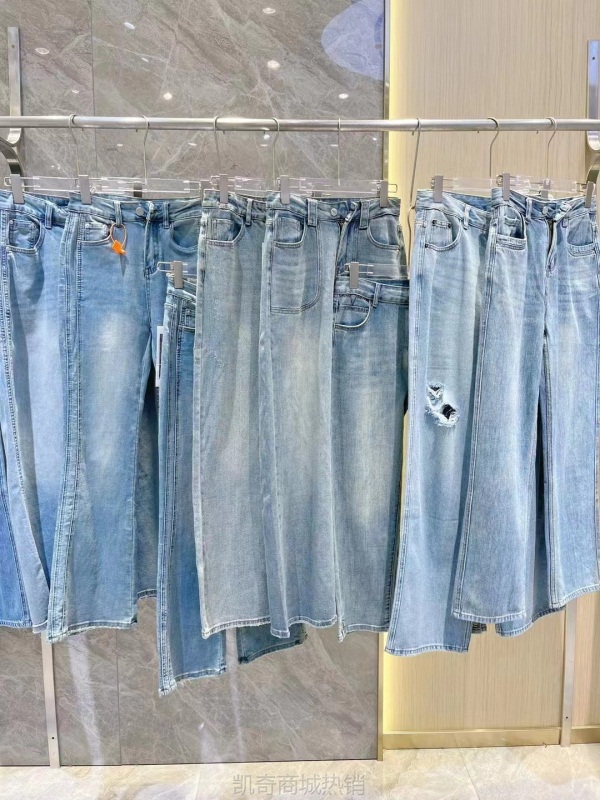 【♥首单1元♥】品牌女装尾货批发显瘦高品质品牌牛仔裤一手货源批发