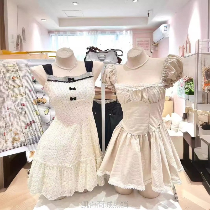 【♥首购1元♥】连衣裙纯欲温柔风小个子初恋小清新奶甜小短裙2024秋夏季女装批发