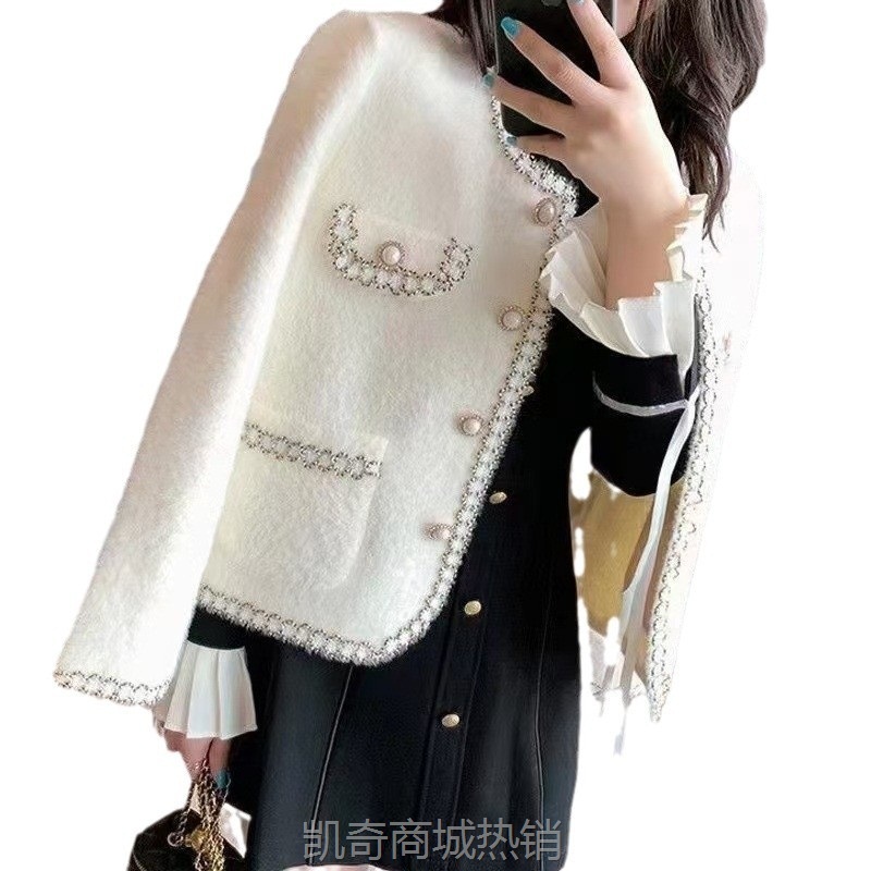 【♥首购1元♥】韩版小香风外套2024新款秋季高级感时尚洋气单排扣小香风短外套女