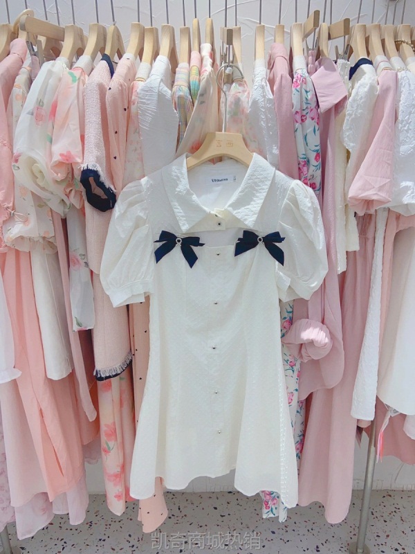 【♥首单1元♥】仙女连衣裙工厂直批一手货源2024春装新款女装杂专柜款初恋风长裙