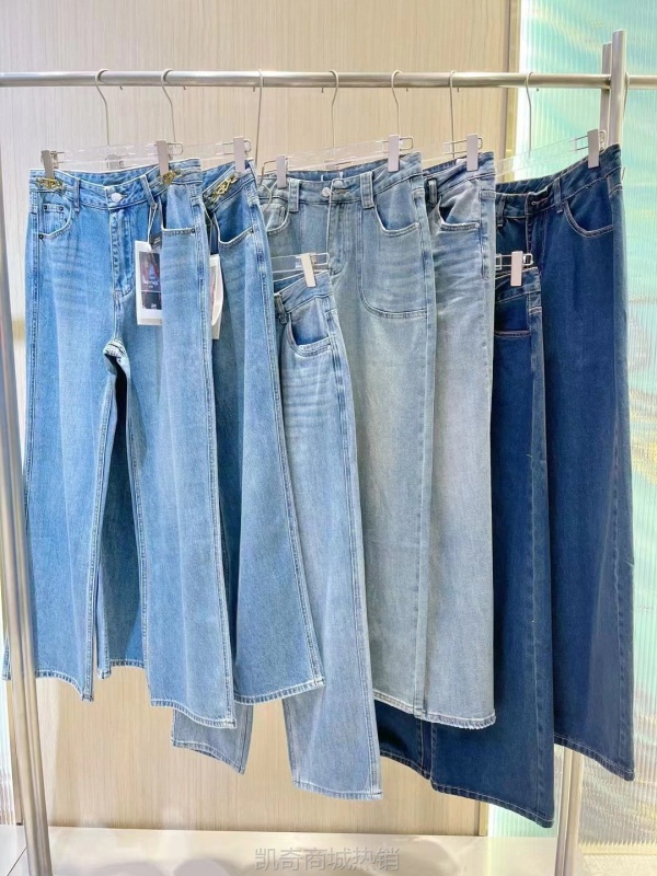 【♥首单1元♥】品牌女装尾货批发显瘦高品质品牌牛仔裤一手货源批发