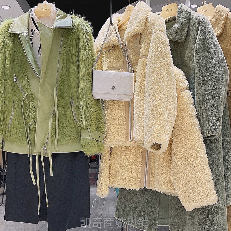 【♥首单1元♥】蔷w薇儿颗粒绒羊绒大衣品牌撤柜女装专柜正品尾单清货衣服外套女