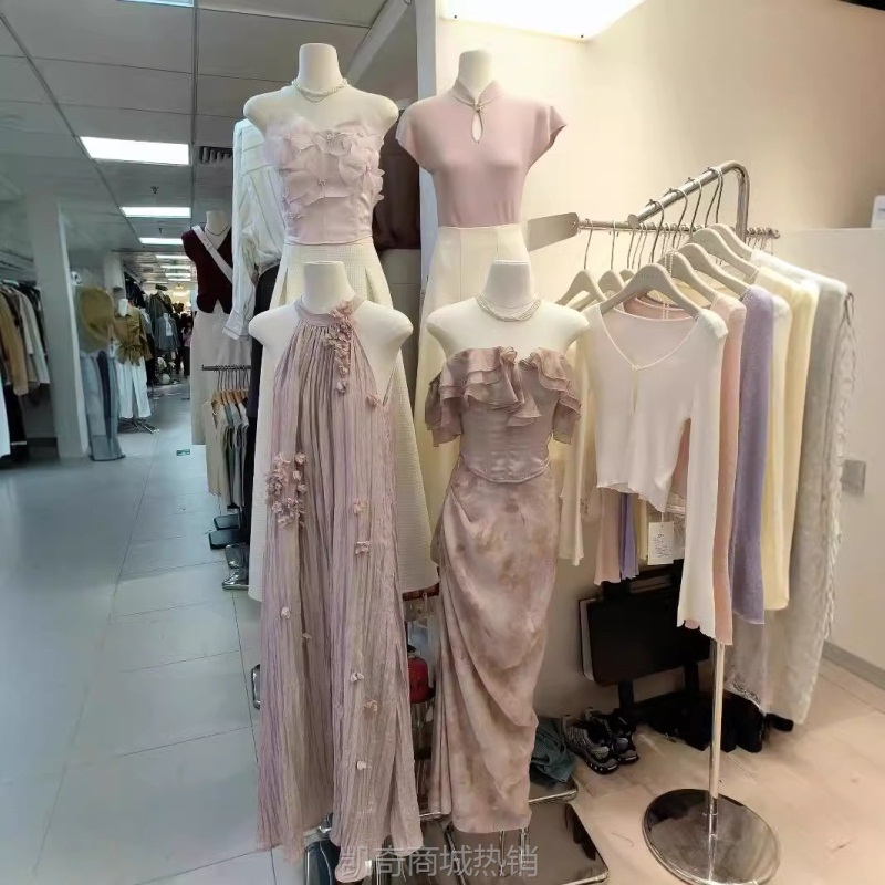 【♥首购1元♥】13行女装批发吊带连衣裙秋夏日绝美小裙子收腰纯欲蛋糕裙小个子