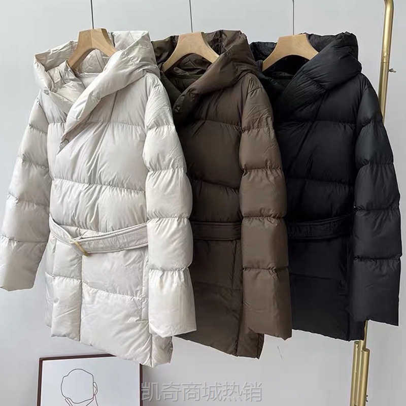 【♥首购1元♥】女装批发的工厂白鸭绒外套品牌撤柜反季清仓中长款羽绒服女款高端