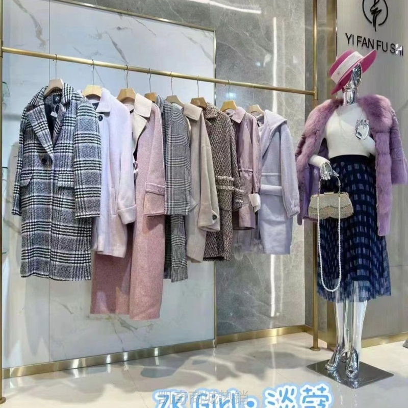 【♥首购1元♥】商场撤柜女装双面羊绒大衣品牌折扣女装外套女羽绒服小香风实体店