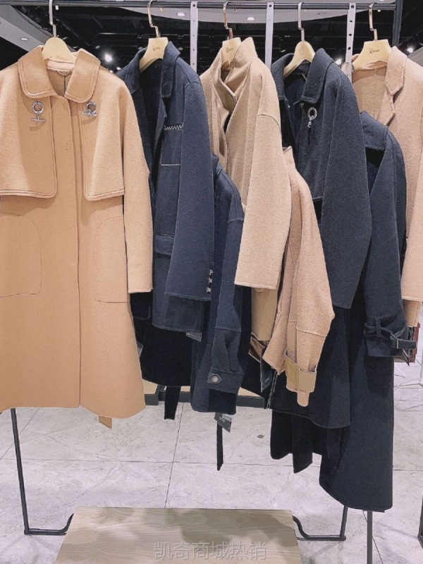 【♥首单1元♥】现货冬季新品2024年双面羊毛大衣女中长款西装领羊绒毛呢兔绒外套
