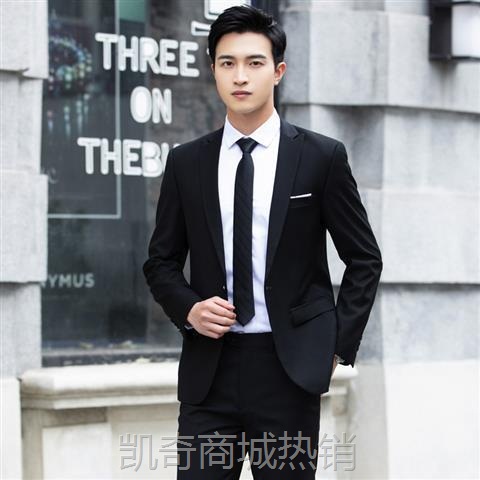 西服套装男士外套韩版修身伴郎新郎结婚商务休闲职业正装小西装秋