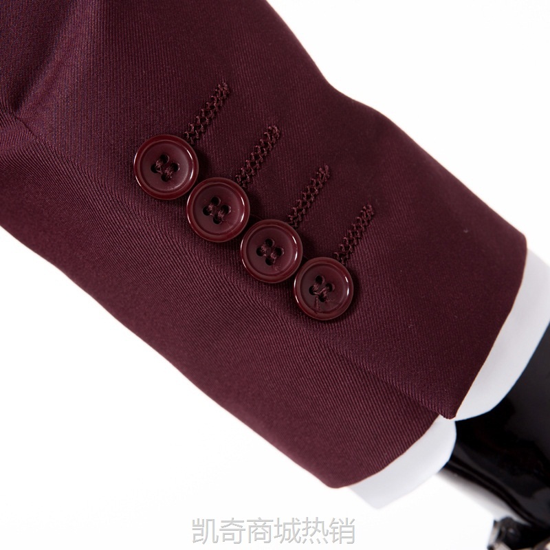 休闲青年英伦风西装修身男士西服套装三件套韩版结婚新郎礼服帅气