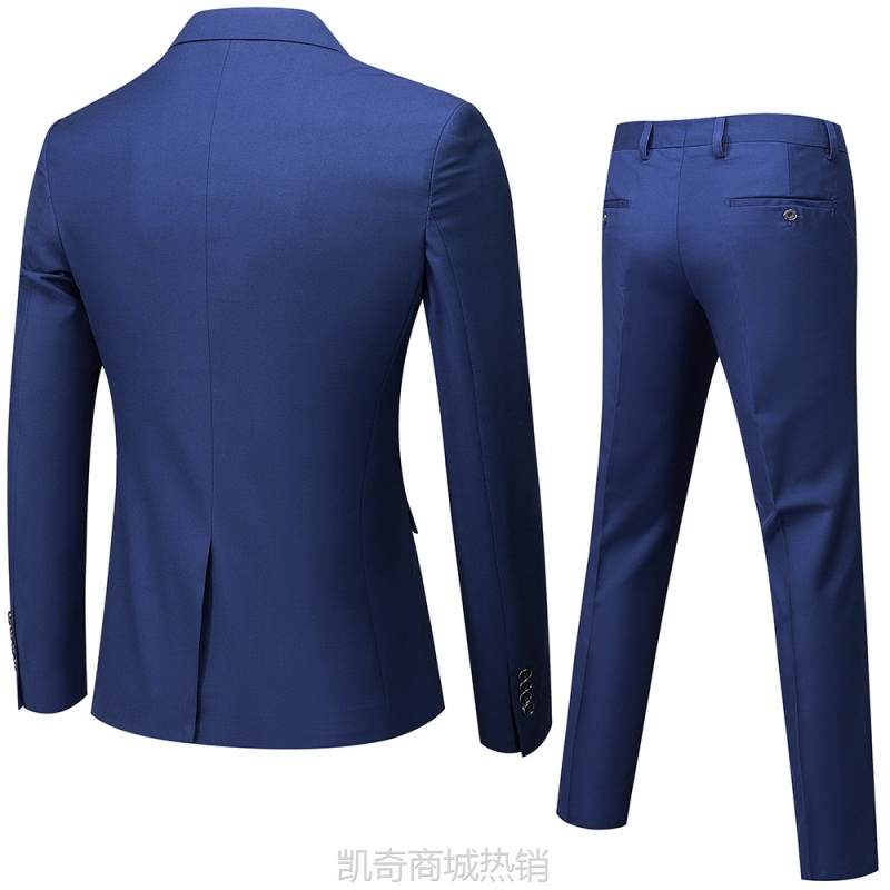 男装春秋季男式西服套装韩版修身西装男职业套装婚庆礼服伴郎服装
