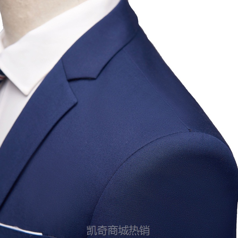 2023新款西装男士韩版休闲西服两件套青年时尚商务新郎服伴郎套装