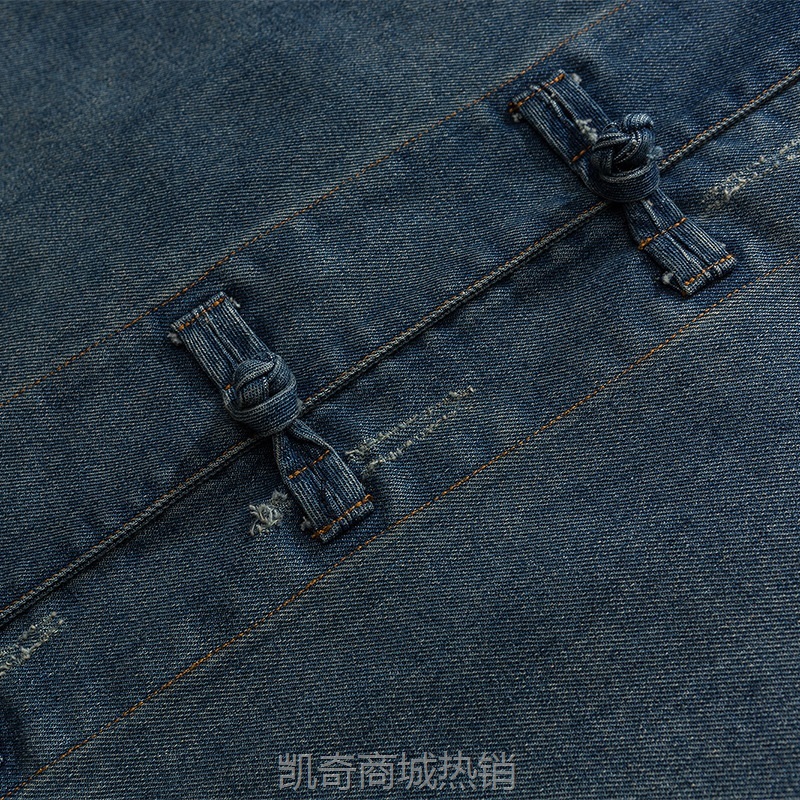 2023秋冬新款大码国潮复古汉服改良布扣中国风男装盘扣夹克外套男