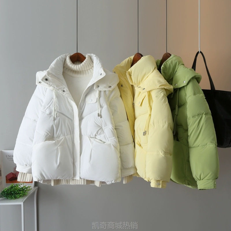 十三行秋冬羽绒服2023新款韩版时尚修身减龄白鸭绒短款羽绒服女装