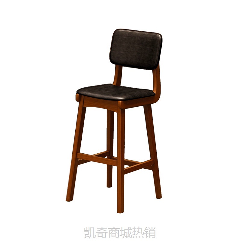 定制工业风实木酒吧吧台椅桌北欧吧台高脚凳音乐餐吧清吧夜场桌椅