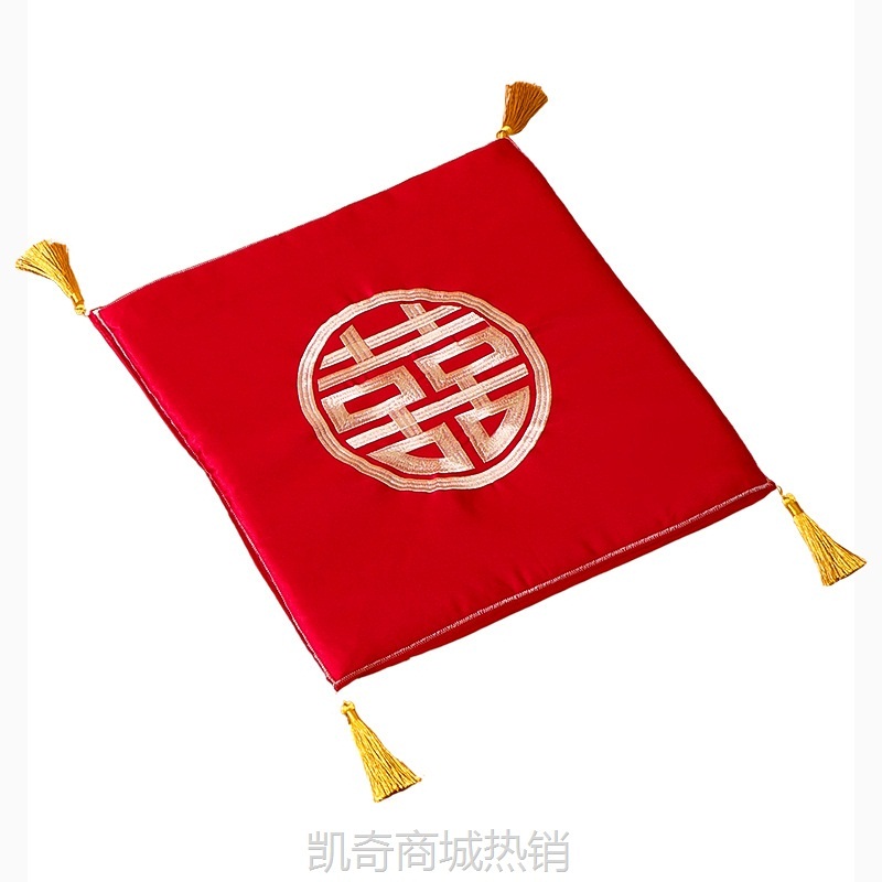 结婚跪垫新郎新娘婚礼改口敬茶喜垫婚庆新人磕头拜天地坐福垫批发