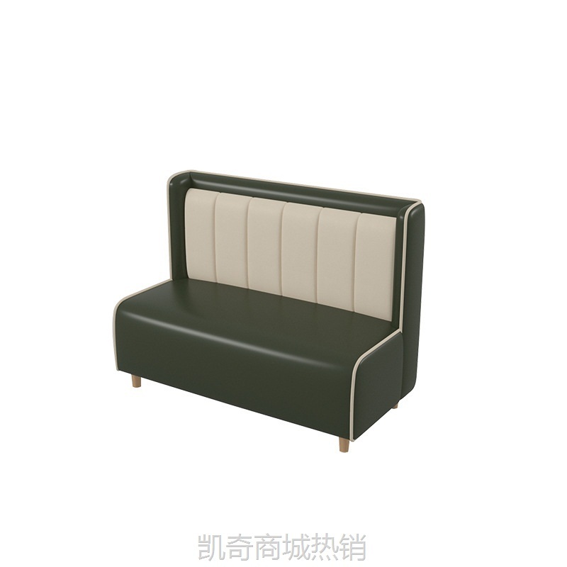 网红西餐咖啡厅靠墙卡座沙发甜品小吃汉堡烘焙奶茶店桌椅家具组合