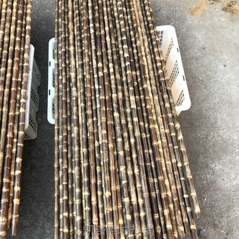 YJG.龙血金丝竹密节手工打磨实心竹棍教鞭杆登山杖材料玉竹实心竹