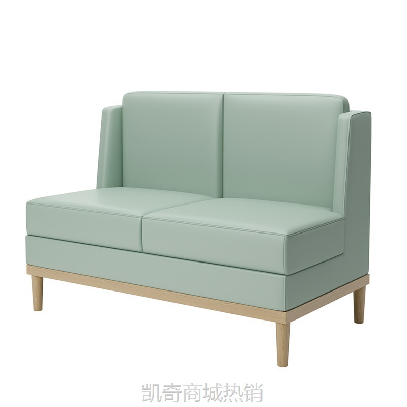 休闲简约奶茶店桌椅卡座组合 料理餐厅餐吧水吧清吧靠墙卡座沙发