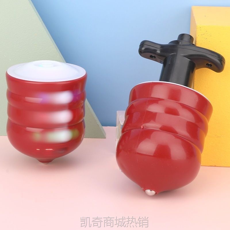 YJG.新款发光陀螺七彩闪激光音乐旋转陀螺卡通电动儿童玩具男女孩