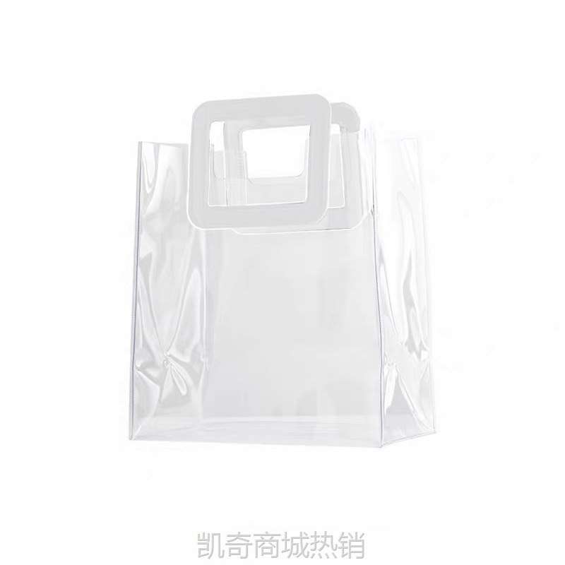 PVC手提袋定 制透明礼品袋子ins风生日婚礼伴娘伴手礼塑料袋定 做