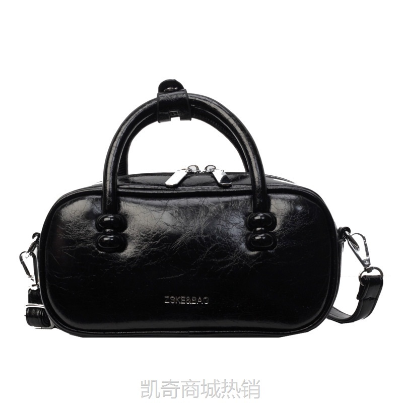 小众设计波士顿包2024新款高级质感手提包包女时尚百搭单肩斜挎包