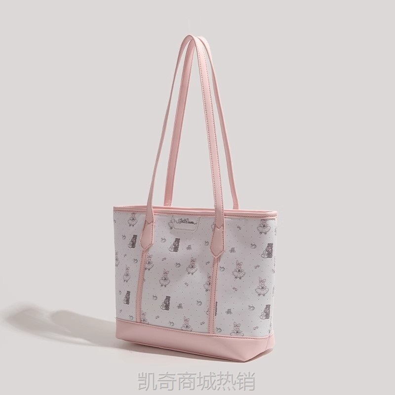 CDIWRI&KARI高级印花托特包2023新款大容量百搭通勤单肩手提包