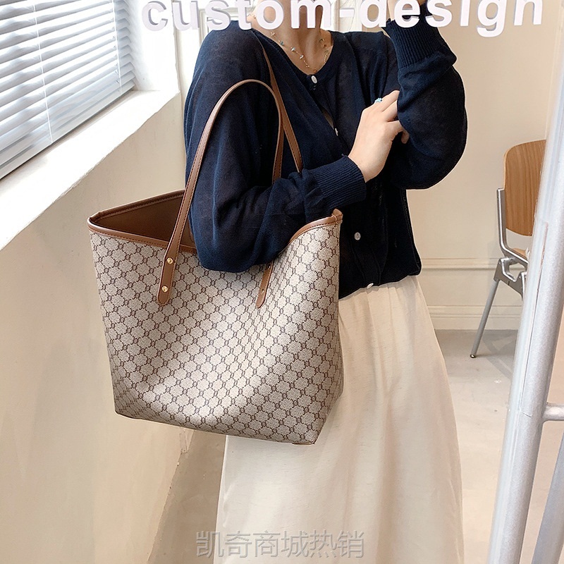 大容量包包女包2024新款日韩休闲通勤托特包时尚洋气单肩包手提包