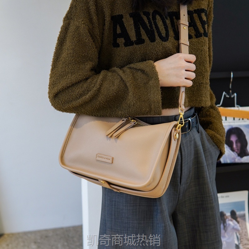 今年流行包包女新款2024小众设计休闲单肩腋下包高级感百搭斜挎包