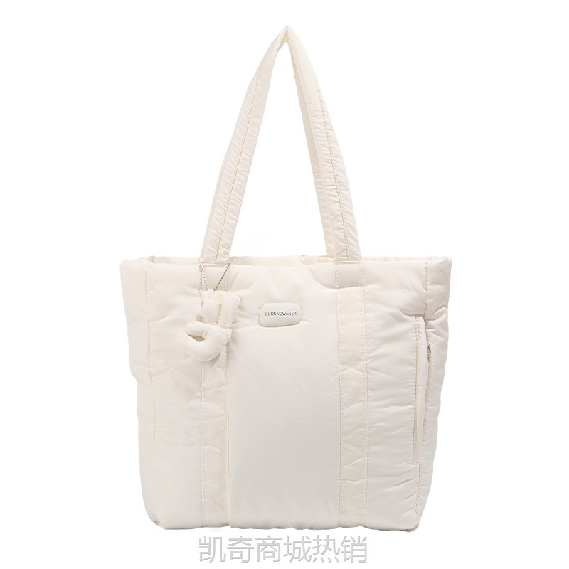 CDIWRI&KARI正品包包女2023大容量充棉羽绒托特包简约腋下单肩包