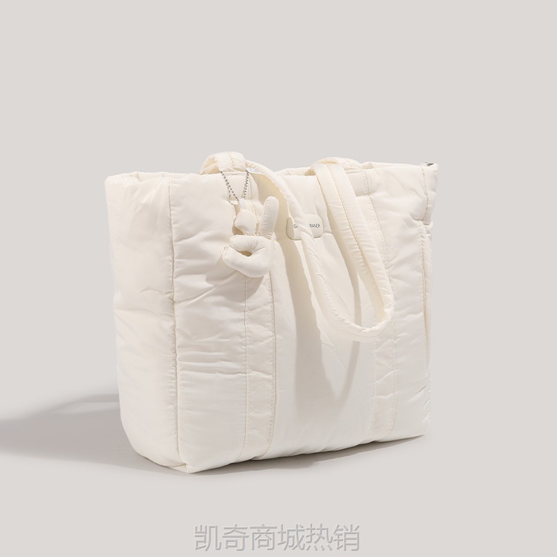 CDIWRI&KARI正品包包女2023大容量充棉羽绒托特包简约腋下单肩包