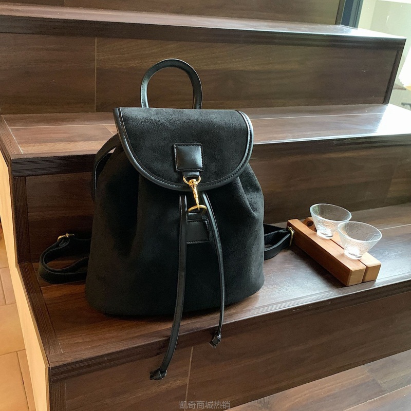 跨境网红潮新款美式大容量双肩包包女时尚甜酷风复古休闲旅行包包