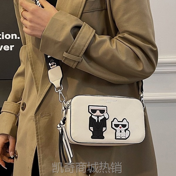 跨境bags小众设计包包女新款时尚老佛爷单肩包百搭斜挎小方包外贸