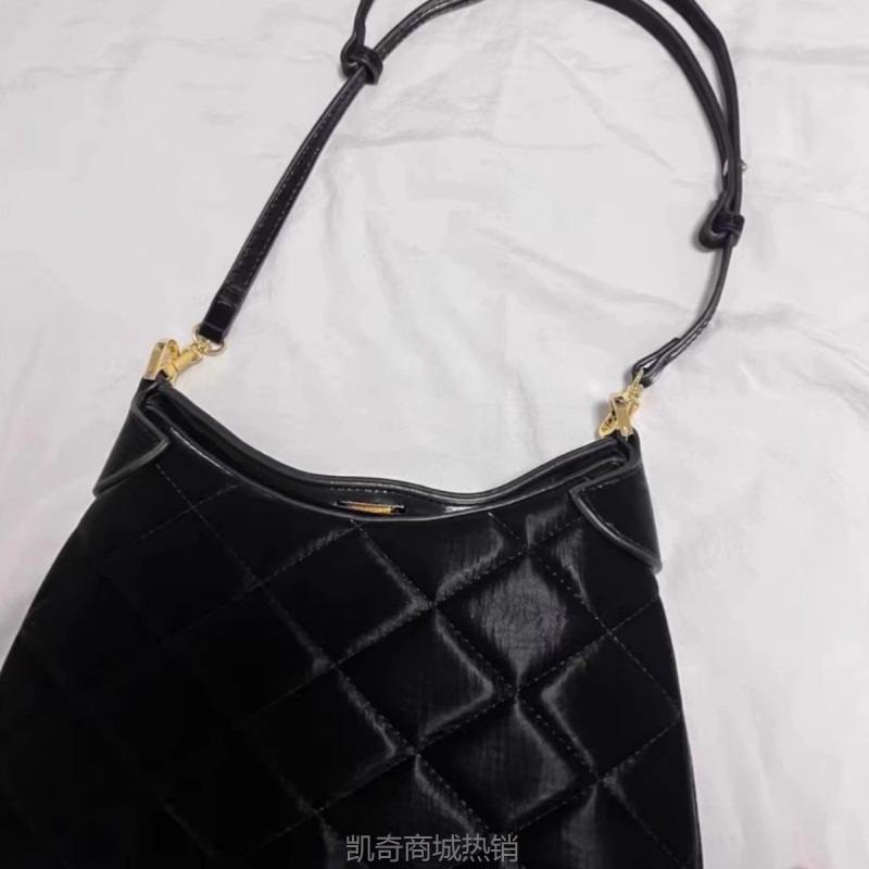 CDIWRI&KARI包包包2024新款女士单肩斜挎菱格黑色链条包高级感包
