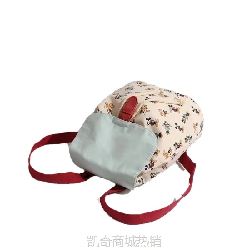 CDIWRI&KARI正品2024新款小众米老鼠卡通双肩包时尚百搭抽绳书包