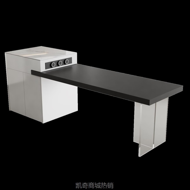 岛台餐桌一体现代简约岩板轻奢导台小户型厨房家用悬浮中岛台