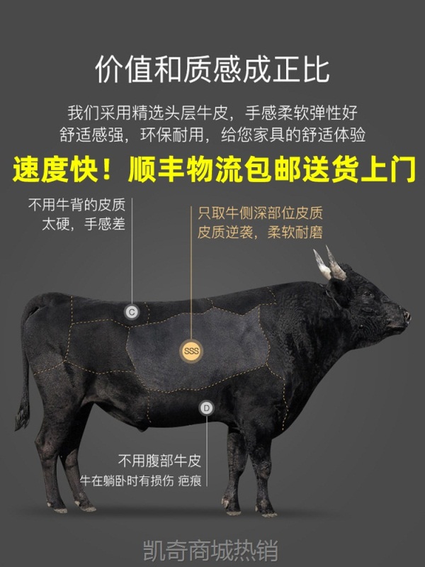 办公室沙发茶几组合套装简约现代会客商务接待轻奢三人位意式