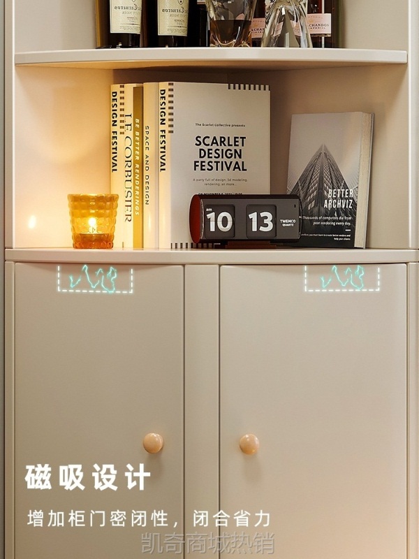 意式转角柜墙角柜客厅卧室置物架靠墙三角柜子餐厅角落收纳边柜