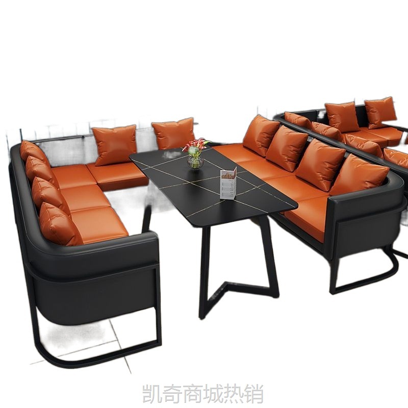 咖啡厅酒吧清吧音乐餐吧卡座沙发休闲洽谈桌椅组合商用西餐厅桌椅